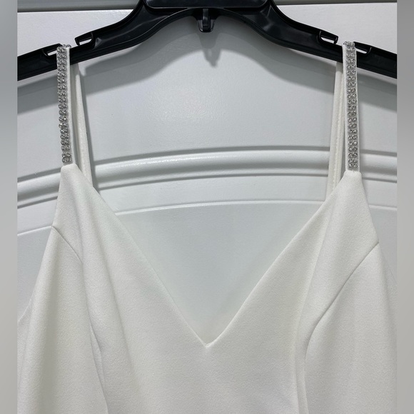 Women’s Xscape White Dress; Rhinestone Strap; White; Size 12; NWT NVR WORN - Picture 5 of 7